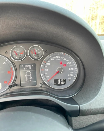 Audi A3 cena 38000 przebieg: 194000, rok produkcji 2011 z Biskupiec małe 121